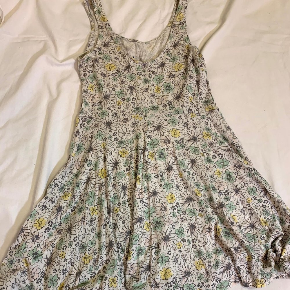 White sundress with flower prints